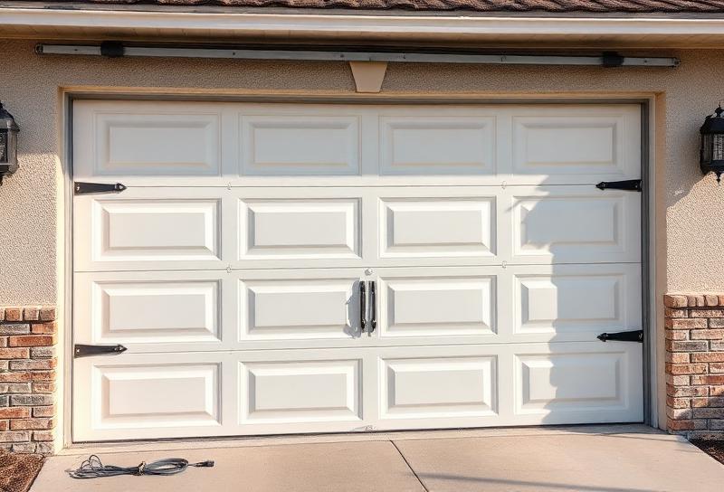 Florida home with reinforced garage door bracing system installed